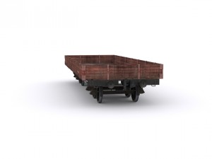 railway carriage Model 3D