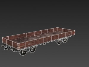 railway carriage Model 3D