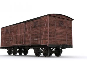 старий залізничний вагон 3D Модель