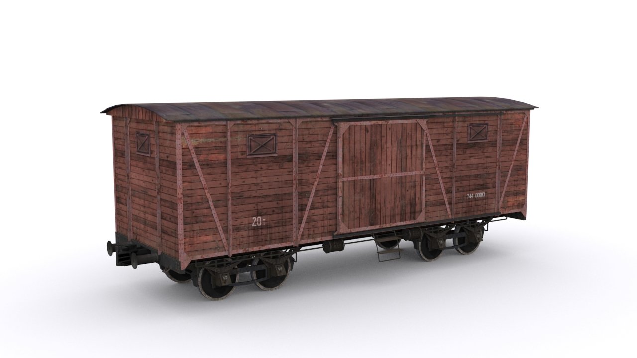 Old Railway Carriage 3d Model In Train 3dexport