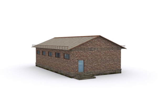 hangar 3D 모델 .c4d .max .obj .3ds .fbx .stl .blend 
