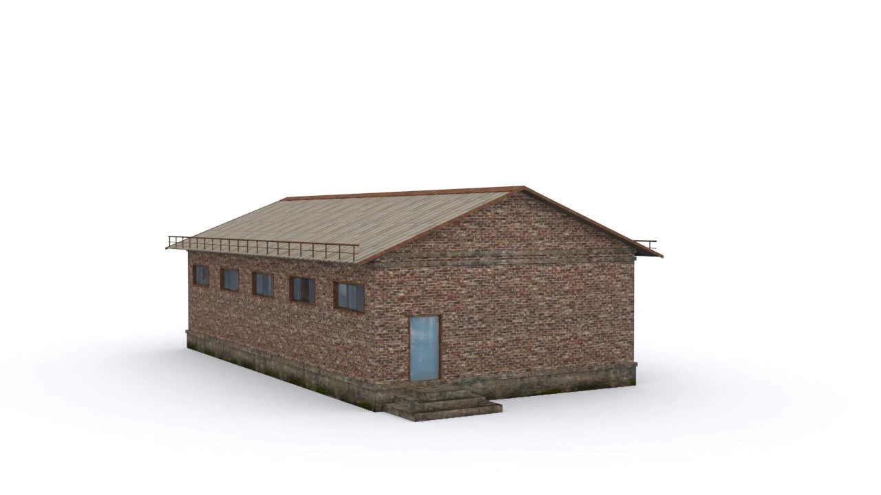 hangar 3D Model .c4d .max .obj .3ds .fbx .stl .blend 