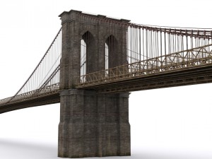the brooklyn bridge 3D Model