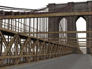the brooklyn bridge 3D Model