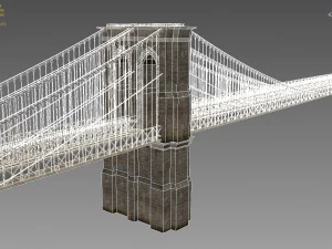 the brooklyn bridge 3D Model