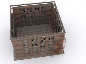 old brick workshop Model 3D