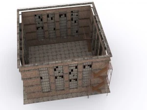 old brick workshop 3D Model