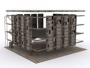 old brick workshop 3D Model