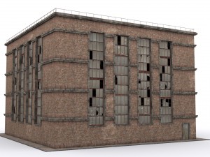old brick workshop 3D मॉडल