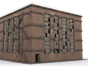 old brick workshop 3D Model
