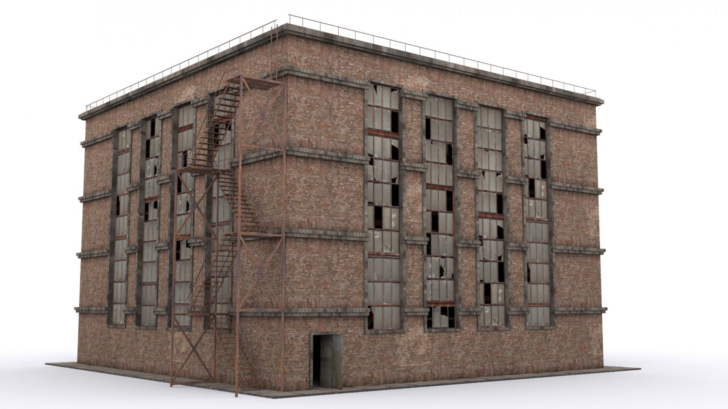 Брик воркшоп. NYC building 3d model. PBR building.