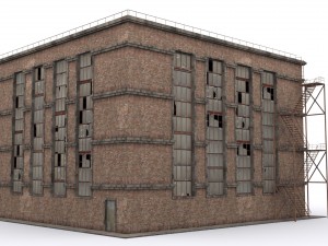 old brick workshop Model 3D