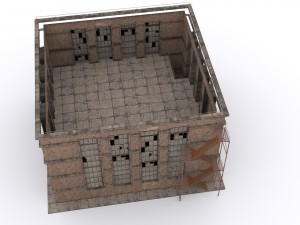 old brick workshop Model 3D