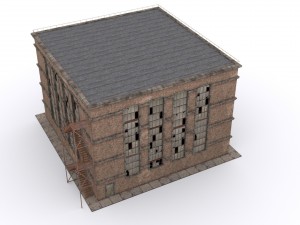old brick workshop Model 3D