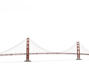 golden gate bridge Modelo 3D