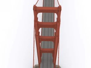 pont du Golden Gate Modèle 3D