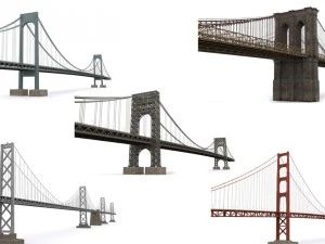 Amerikaanse bruggen 3D Model