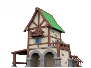 cartoon house 3D Модель