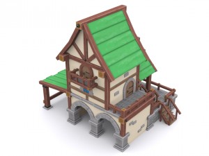 cartoon house Modèle 3D