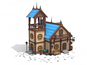 cartoon house 3D Модель