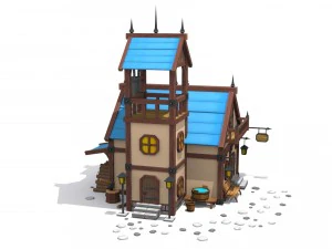 cartoon house 3D Model