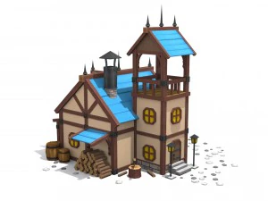 cartoon house 3D Model