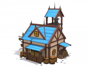 cartoon house 3D Model