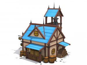cartoon house 3D Model