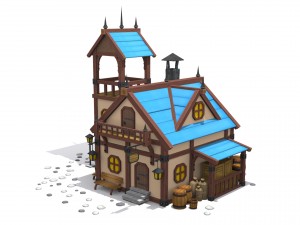 cartoon house 3D Model