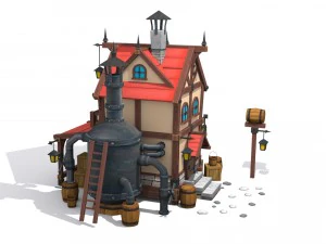 cartoon house 3D Model