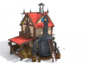 cartoon house 3D Model