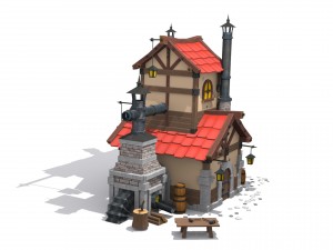 cartoon forge 3D Model