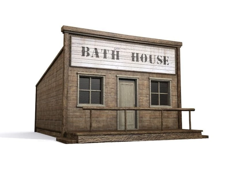 casa oeste selvagem Modelo 3D .c4d .max .obj .3ds .fbx .stl .blend