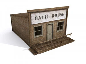 casa oeste selvagem Modelo 3D
