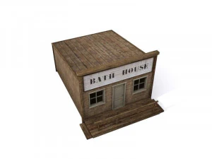 casa oeste selvagem Modelo 3D