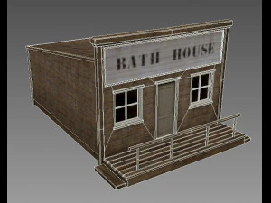 casa oeste selvagem Modelo 3D