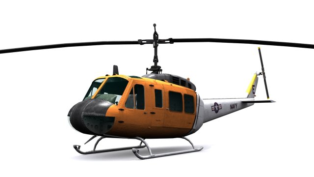 rescue helicopter uh 3D मॉडल .c4d .max .obj .3ds .fbx .stl .blend 