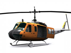 rescue helicopter uh 3D मॉडल