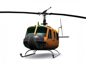 rescue helicopter uh 3D मॉडल