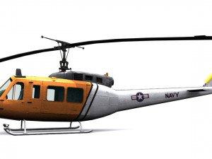rescue helicopter uh 3D मॉडल