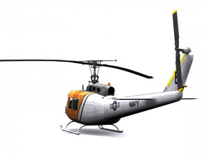 rescue helicopter uh 3D मॉडल