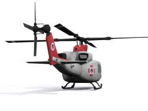 medical helicopter 3D Model