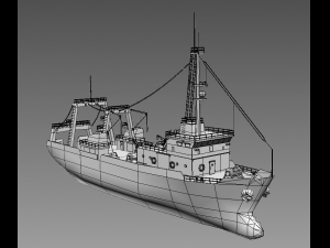 trawler Model 3D