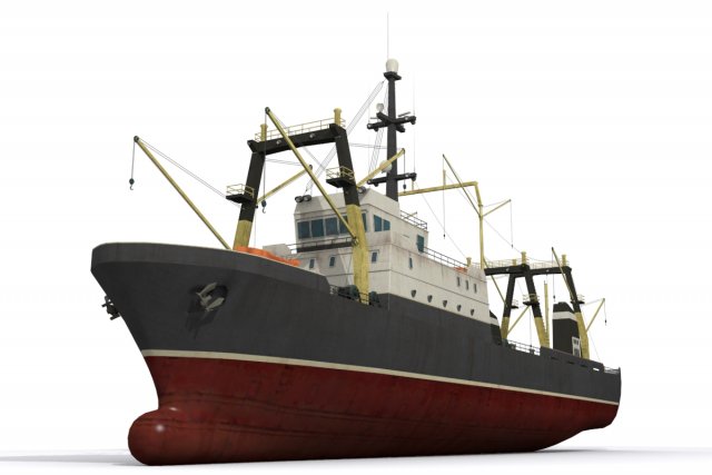 trawler 3D Model .c4d .max .obj .3ds .fbx .stl .blend 