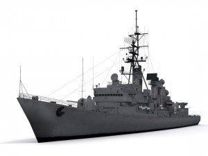 charles f adams-class destroyer 3D Model