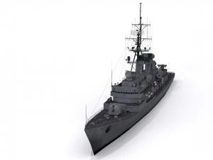charles f adams-class destroyer 3D Model