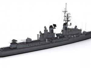 charles f adams-class destroyer 3D 모델
