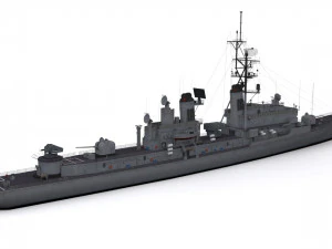 charles f adams-class destroyer 3D Model
