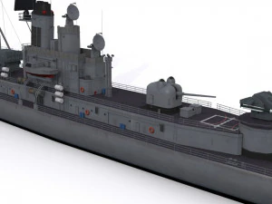 charles f adams-class destroyer 3D Model