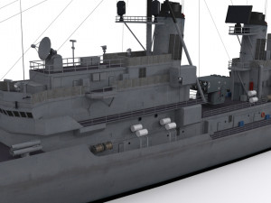 charles f adams-class destroyer 3D 모델